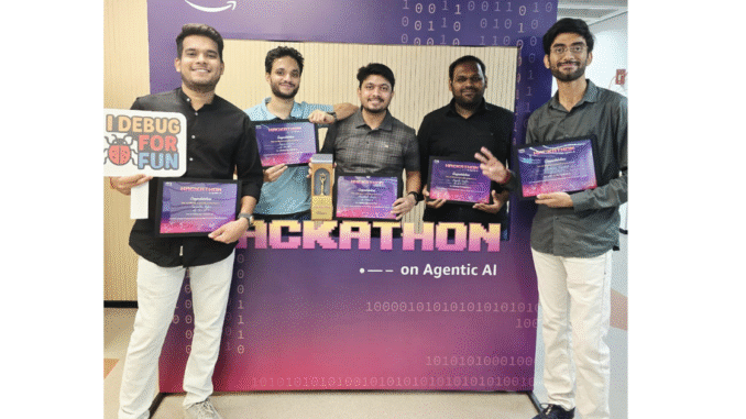 IndiaMART bags top place at AWS Hackathon on Agentic AI held in Delhi IndiaMART bags top place at AWS Hackathon on Agentic AI held in Delhi