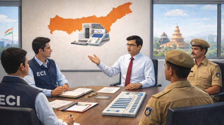 Election Commission of India reviews poll preparedness ahead of Assam Assembly Elections